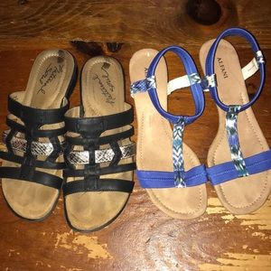 2 pairs of sandals 8.5